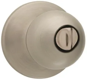 Kwikset 300P Privacy Lockset' Satin Nickel