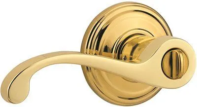 Kwikset Commonwealth Privacy Leverset Polished Brass