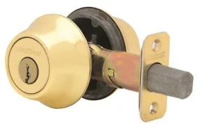 Kwikset Deadbolt Double Cylinder Polished Brass