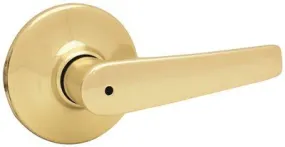 Kwikset Delta Privacy Leverset Polished Brass