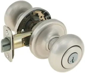 Kwikset Hancock Smartkey Entry Lockset Satin Nickel