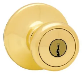 Kwikset Tylo Entry Lockset Polished Brass