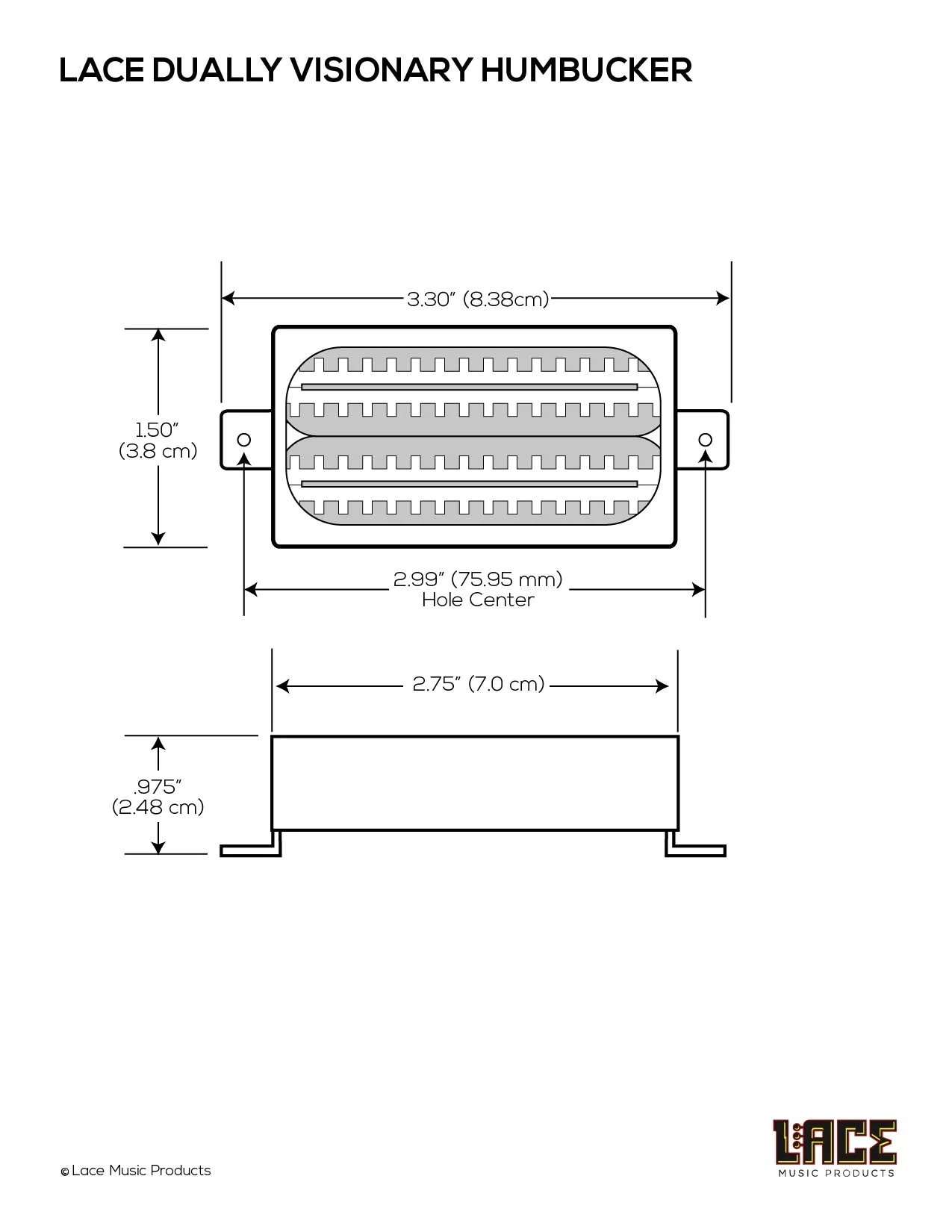 Lace Sensor "Visionary" Dually Humbucker