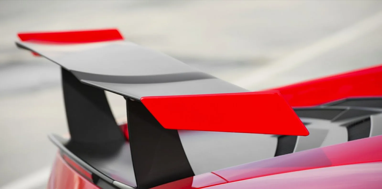Lamborghini Gallardo / LP560 Super Trefeo Style Carbon Fiber Rear Wing