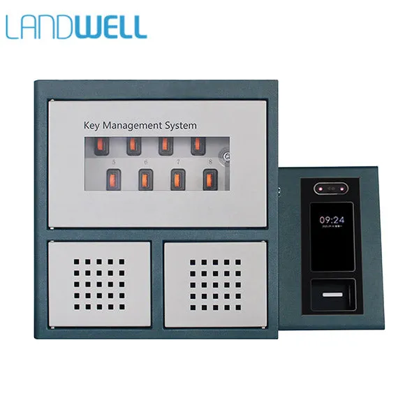 Landwell - I Keybox - Intelligent Key Management System - Android OS - Single Cabinet - Key Safe - RFID - 2 Locks - 8 Key slots