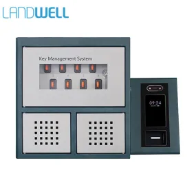 Landwell - I Keybox - Intelligent Key Management System - Android OS - Single Cabinet - Key Safe - RFID - 2 Locks - 8 Key slots