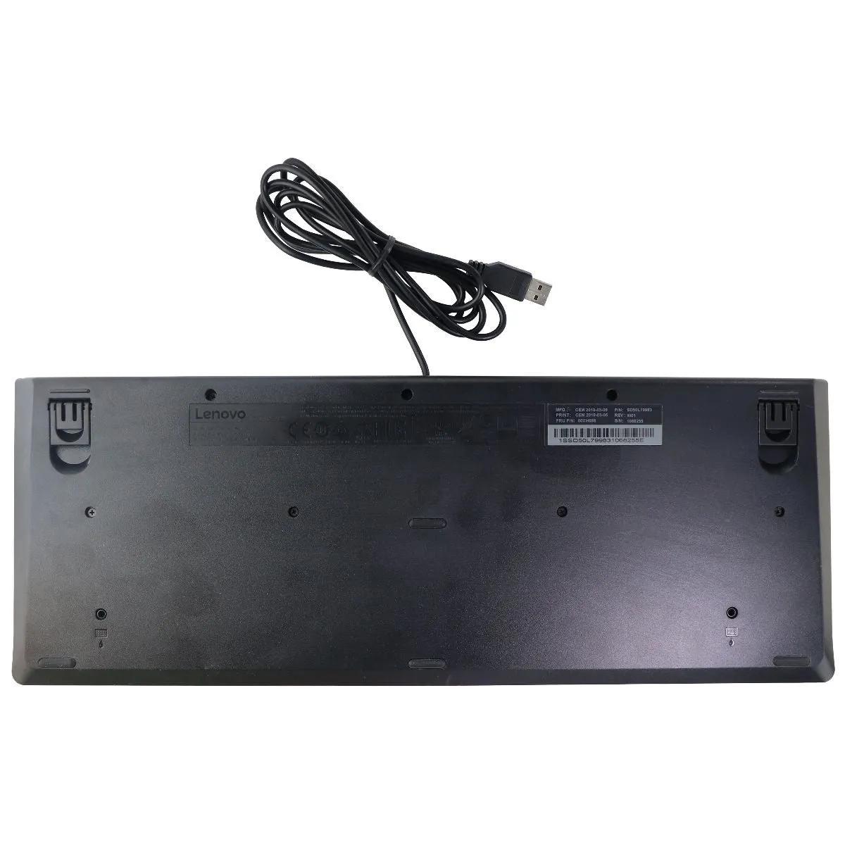 Lenovo Wired USB Keyboard for Windows PC & More - Black (KU-1619)