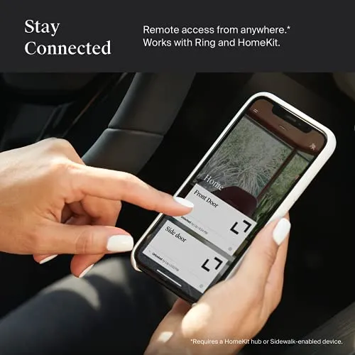 Level Bolt, The Invisible Smart Lock. Bluetooth Deadbolt, Keyless Entry, Smartphone Access, Works with Ring and Apple HomeKit