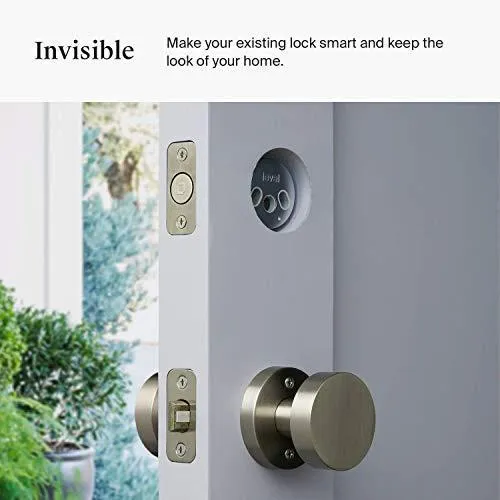 Level Bolt, The Invisible Smart Lock. Bluetooth Deadbolt, Keyless Entry, Smartphone Access, Works with Ring and Apple HomeKit