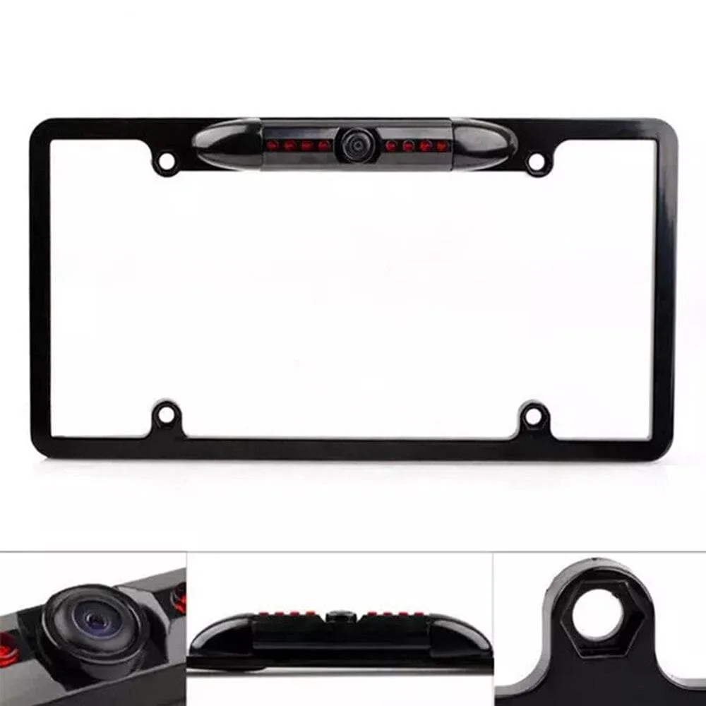 License Plate Frame Rear View Camera