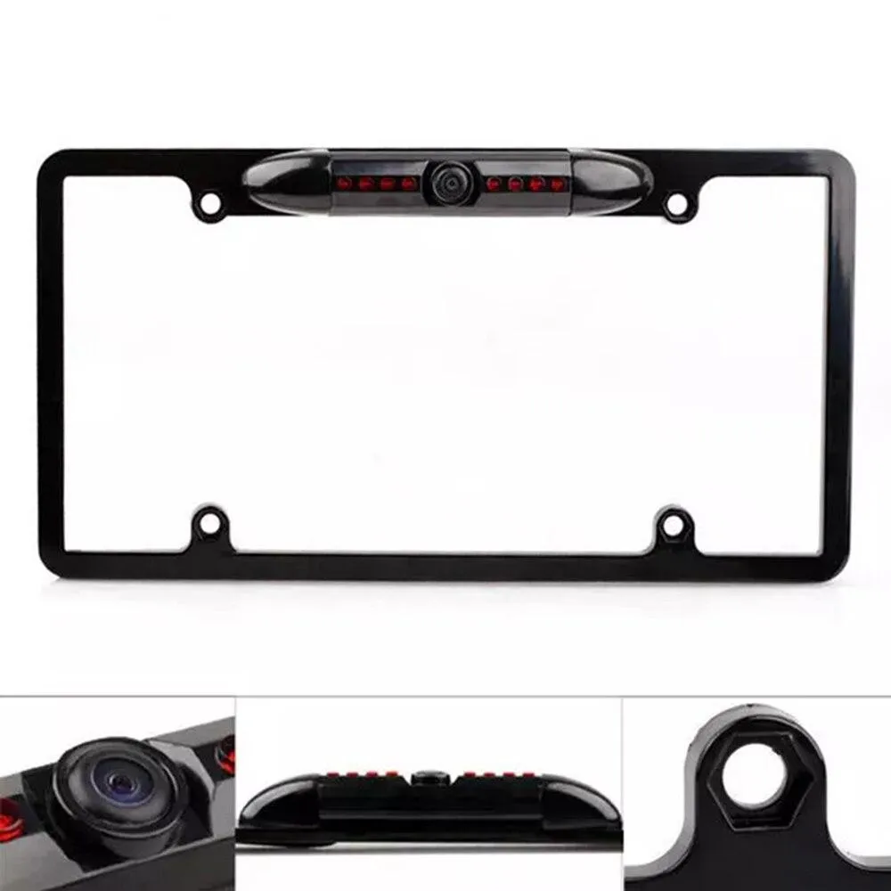 License Plate Frame Rear View Camera