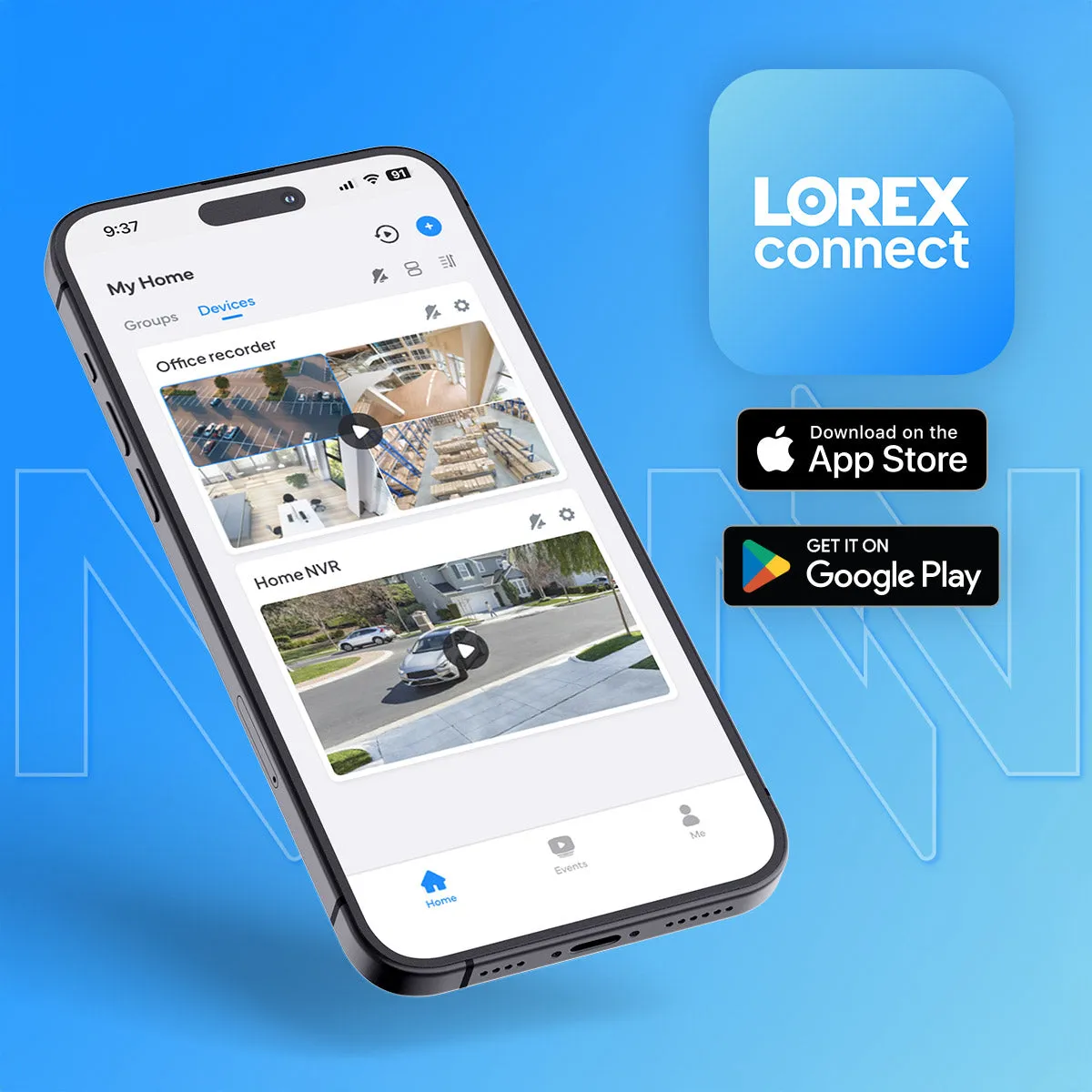 Lorex Connect 4K 8 Camera Capable 1TB Wired NVR System with 4K IP Bullet Security Cameras (works with Lorex Connect App)
