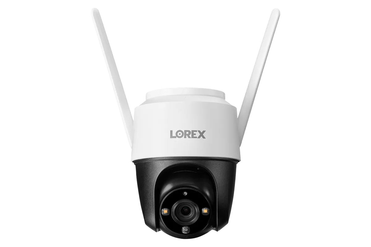 Lorex Fusion 4K 12 Camera Capable (8 Wired   4 Wi-Fi) 2TB DVR System with Two 2K Pan-Tilt Outdoor Wi-Fi Cameras