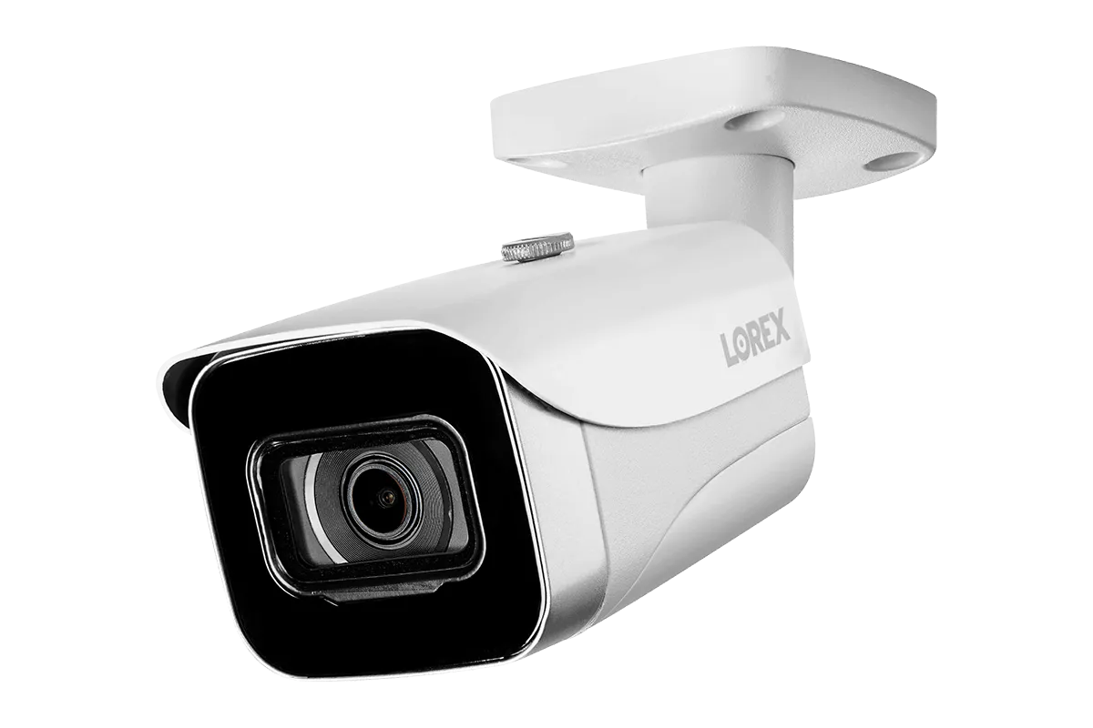 Lorex Fusion 4K (16 Camera Capable) 3TB Wired NVR System with 8 IP Bullet Cameras and Two 2K Indoor Wi-Fi Cameras