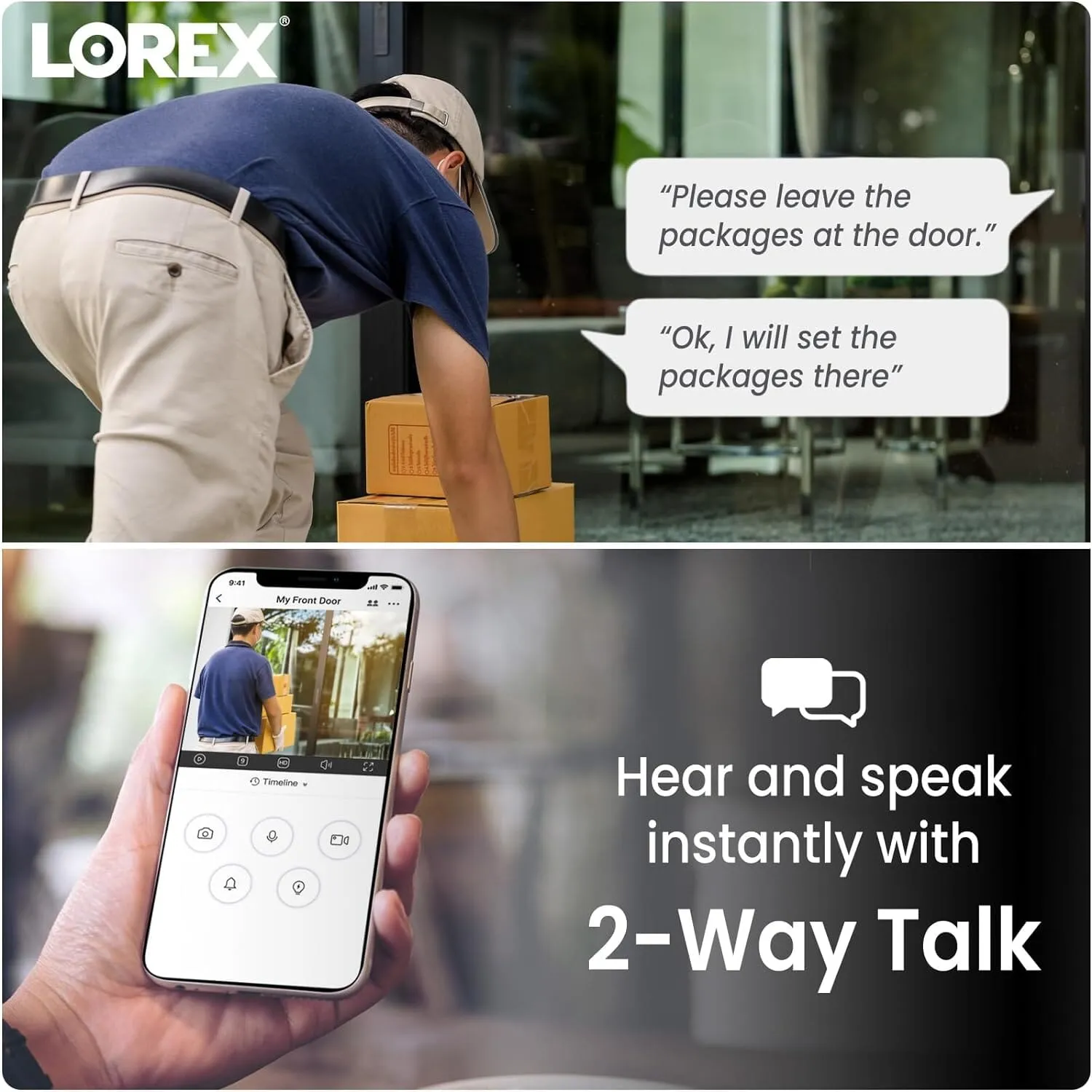 Lorex Indoor/Outdoor 4K IP Security Camera  (Refurbished)