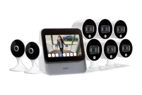 Lorex Smart Home Security Center with Six 1080p Outdoor and Two 2K Indoor Wi-Fi Security Cameras