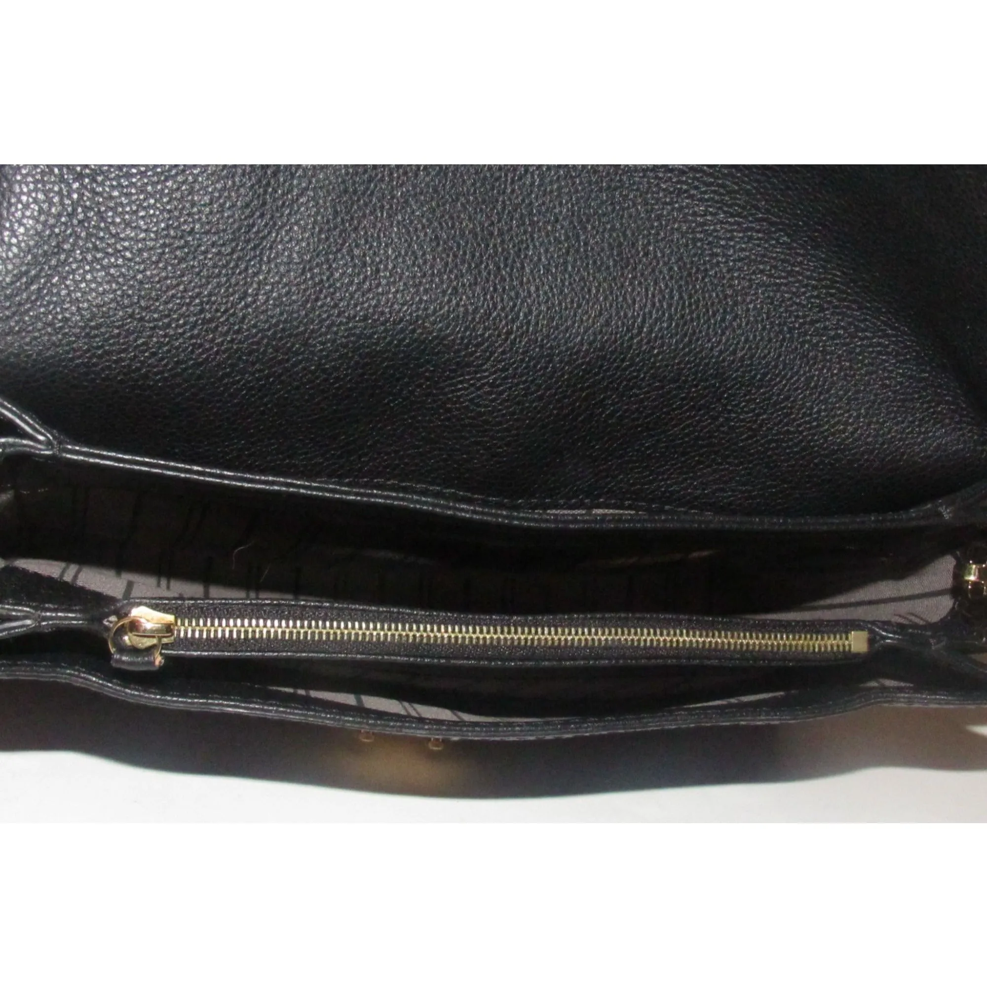 Louis Vuition Vavin Black Empriente Leather Shoulder Bag with a Rolled Leather Adjustable Strap & Lots of Compartments