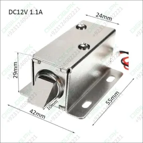 Ma1206 54 x 42 x 28mm 12v Dc Cabinet Drawer Electric Door Lock Assembly Solenoid Lock