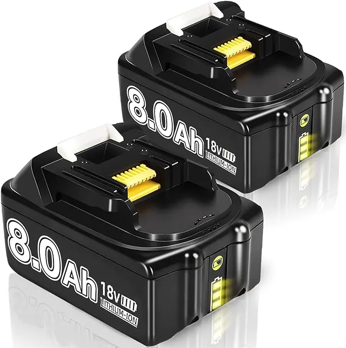 Makita Battery 6.0Mah | 18V Replacement Compatible Battery for Makita 18V BL1860 BL1860B BL1850 BL1840 BL1830 BL1815 BL1845 BL1860B 194205-3 | Longer Operational Time
