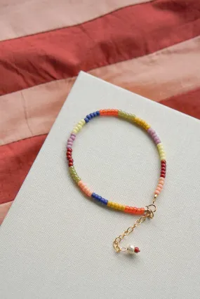 Maya - glass pearl bracelet - autumn bliss