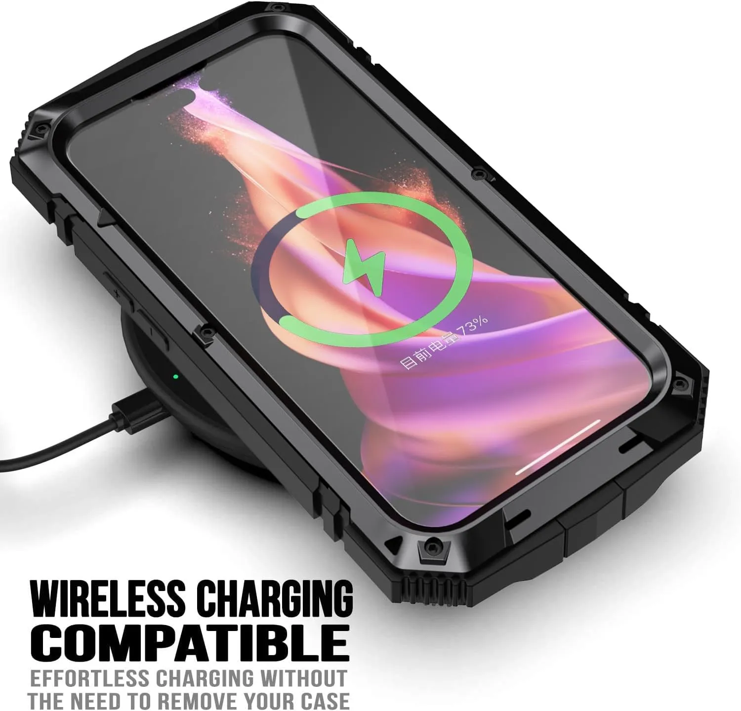 Military Heavy Duty Sturdy Protector Cover Hard Case for 15 Plus Black