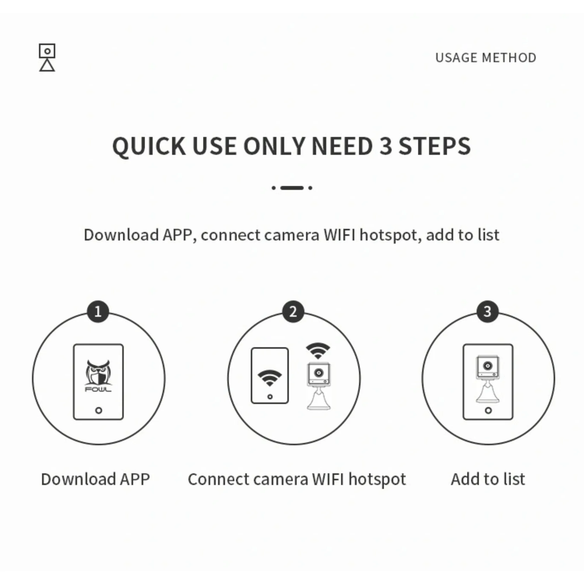 Mini Compact Security WiFi Camera with Two-Way Audio, Motion Detection, Night Vision