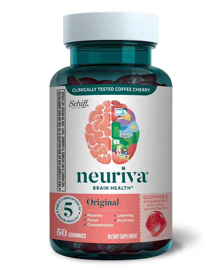 Neuriva Brain Health Strawberry Original Gummies