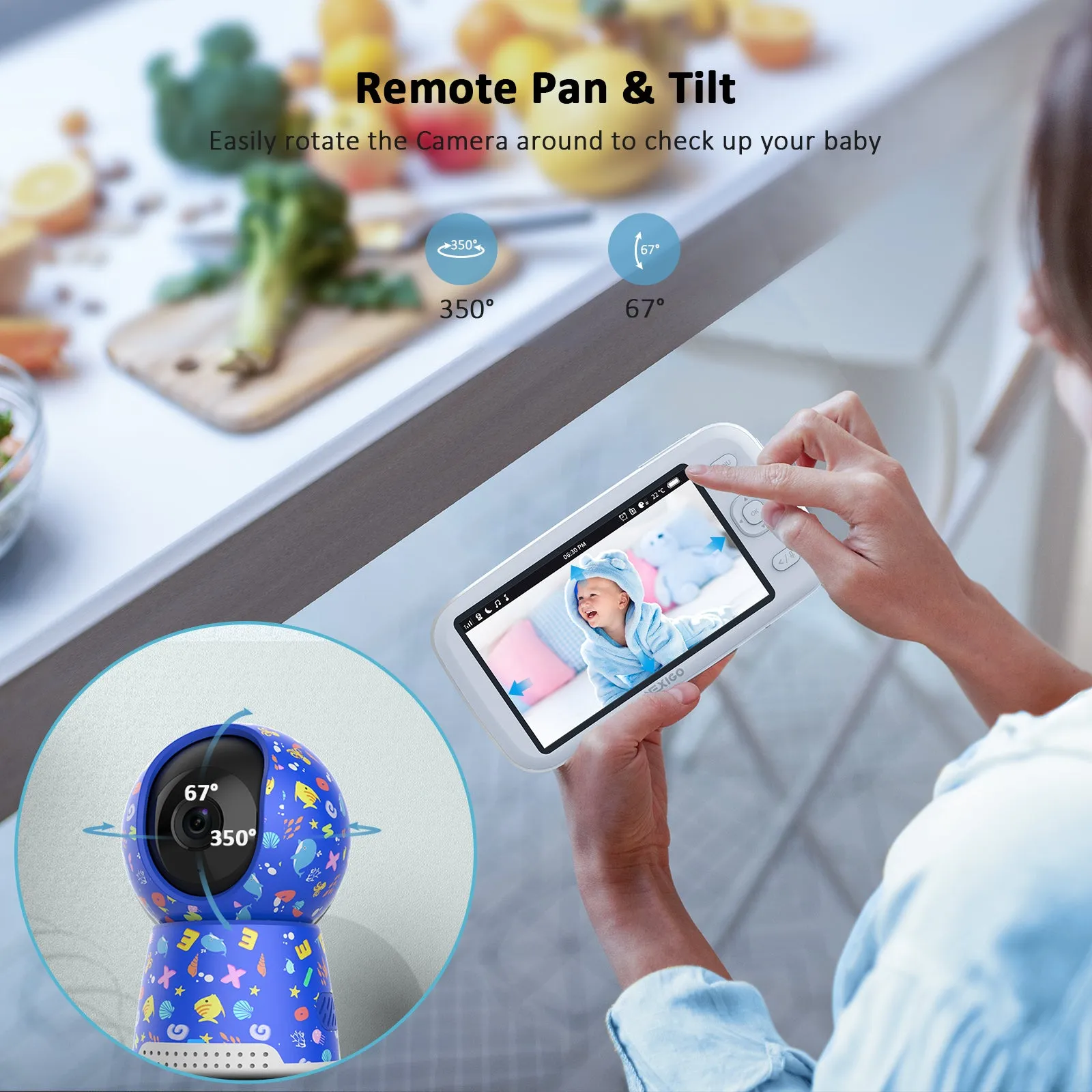 NexiGo B200 Baby Monitor with Camera