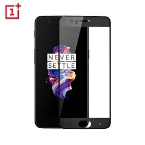 OnePlus 5 Tempered Glass,Premium Series 2.5D Full Screen Guard for One Plus 5 Midnight Black Colour with LED Hole,Case Friendly Design