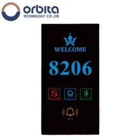 Orbita - DS-258HR - Smart Hotel Door Sign - 220V - Silver - 100K Touch Tested