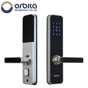 Orbita - P7021 - Bluetooth Fingerprint Lock - Bluetooth - Silver - Optional Handing - Grade 2 - Hotel Door Locks