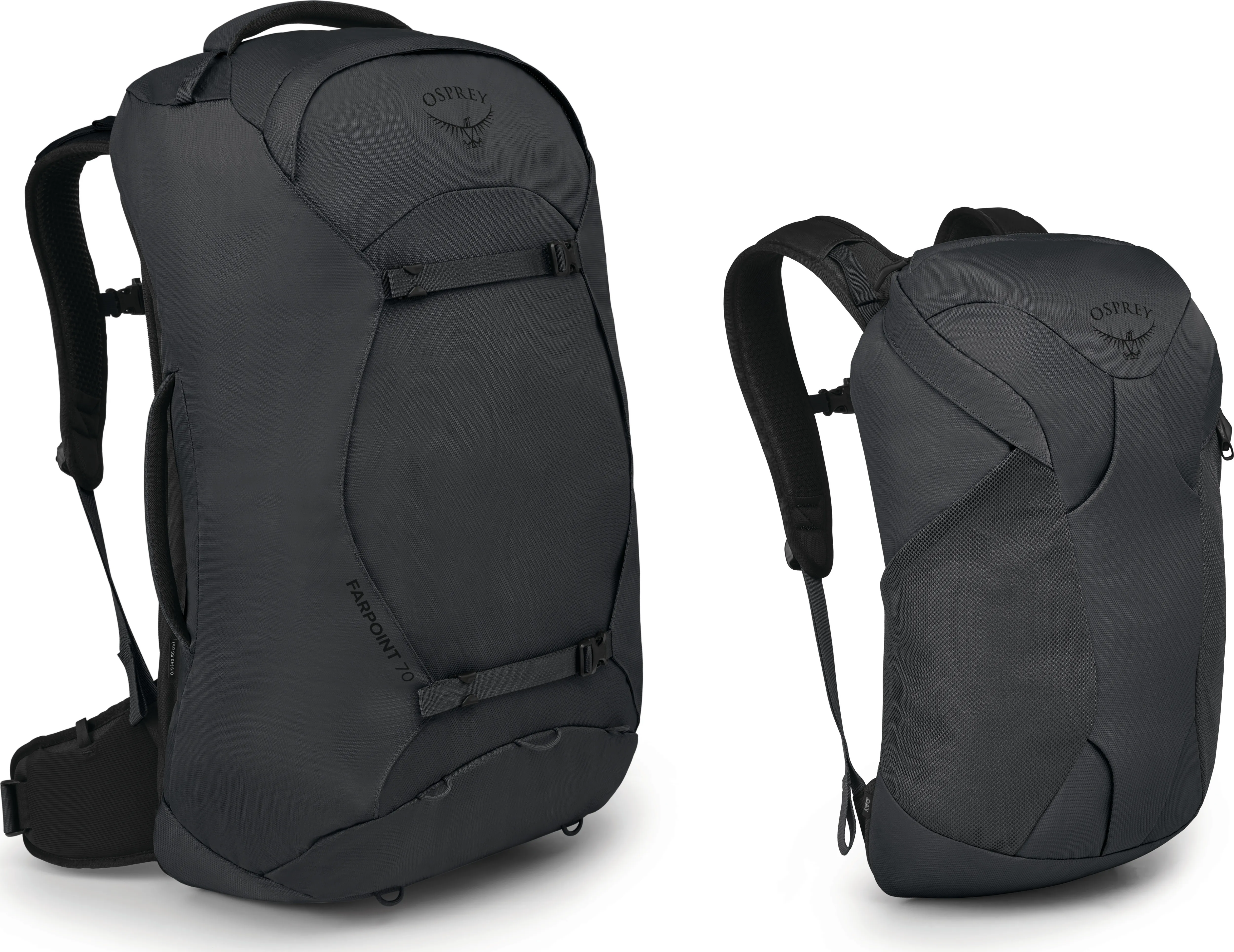 Osprey Men&#x27;s Farpoint 70 Tunnel Vision Grey | Buy Osprey Men&#x27;s Farpoint 70 Tunnel Vision Grey here | Outnorth