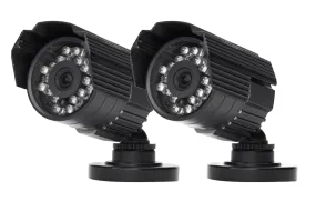 Outdoor surveillance cameras with 60FT night vision (2 Pack)