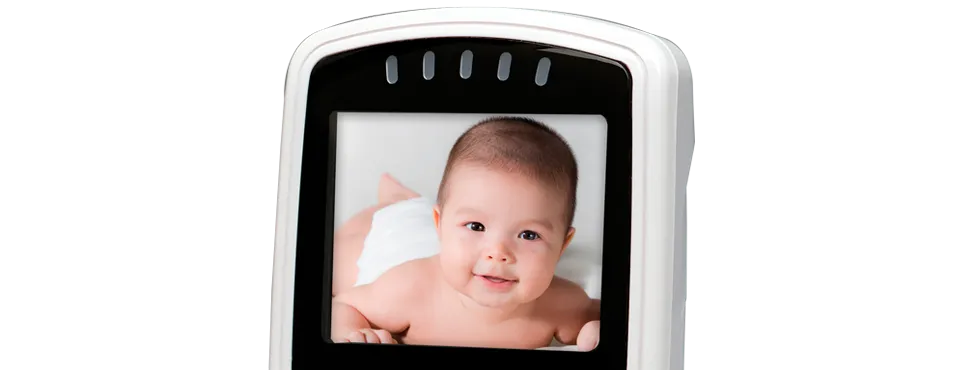 Pan-tilt baby video cameras with monitor