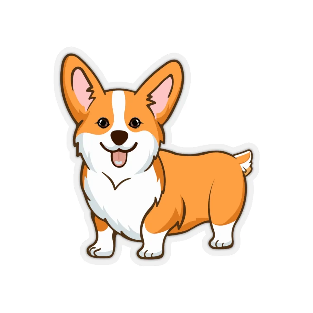 Pembroke Welsh Corgi Kiss-Cut Stickers