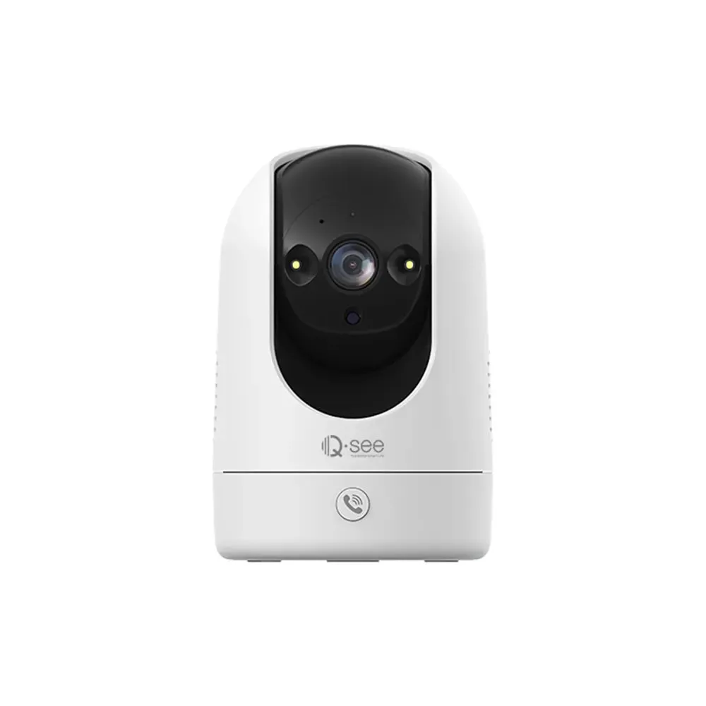 Qsee Mix 5MP 8-CH 2TB PIR DVR System with 4PCs Analog Cameras, One 1080P PT and One 4MP PT WiFi Camera