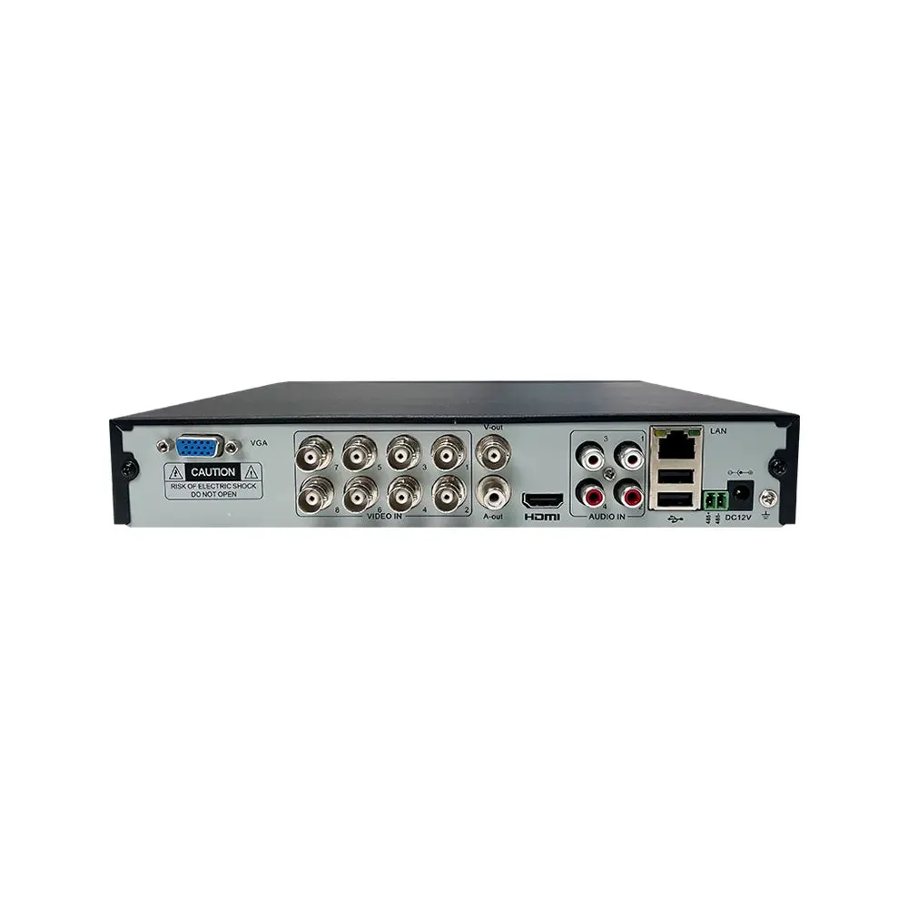 Qsee Mix 5MP 8-CH 2TB PIR DVR System with 4PCs Analog Cameras, One 1080P PT and One 4MP PT WiFi Camera