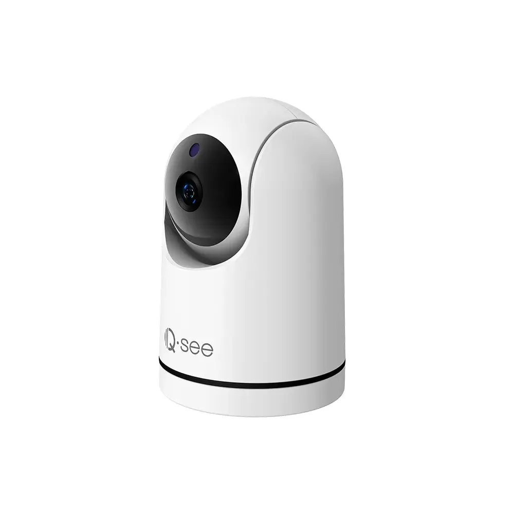 Qsee Mix 5MP 8-CH 2TB PIR DVR System with 4PCs Analog Cameras, One 1080P PT and One 4MP PT WiFi Camera
