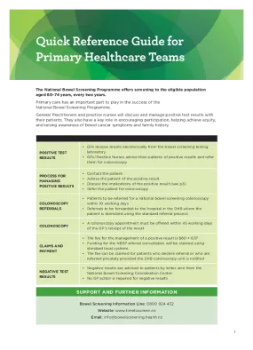 Quick Reference Guide for Primary Health Teams - HP6836