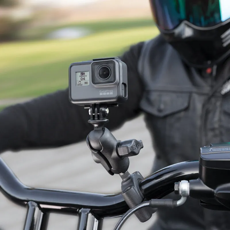 RAM® Torque™ Medium Rail Base with Universal Action Camera Adapter