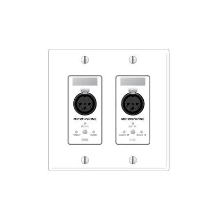Rane RAD1 Remote Audio Device -2 XLR Mic Inputs - White