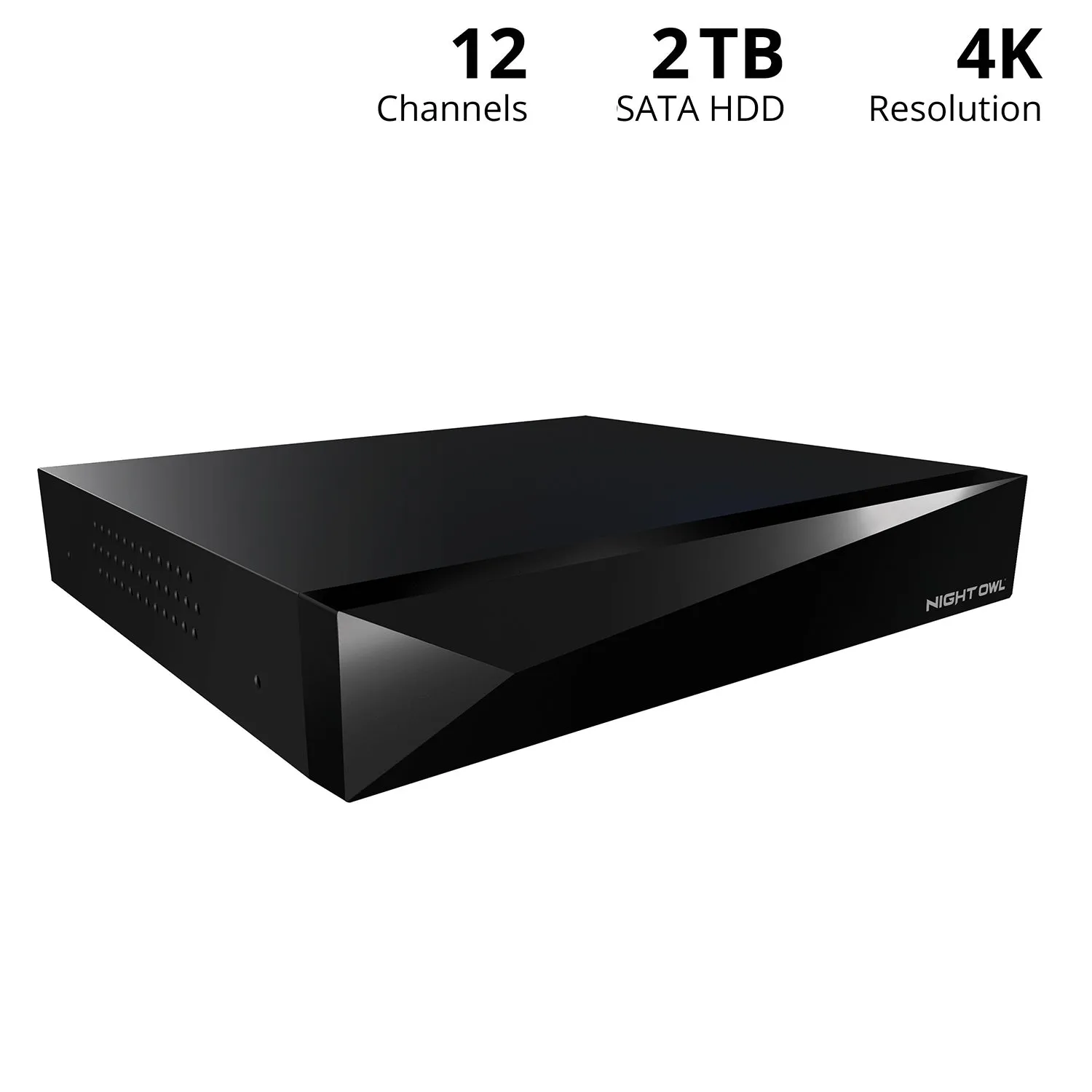 Refurbished 2-Way Audio 12 Channel 4K DVR with 2TB Hard Drive - Add up to 12 Total Devices