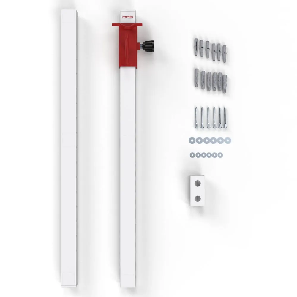 RFS® Versatile Adjustable Wall Anchor - Sleek White Design for Enhanced Support and Stability
