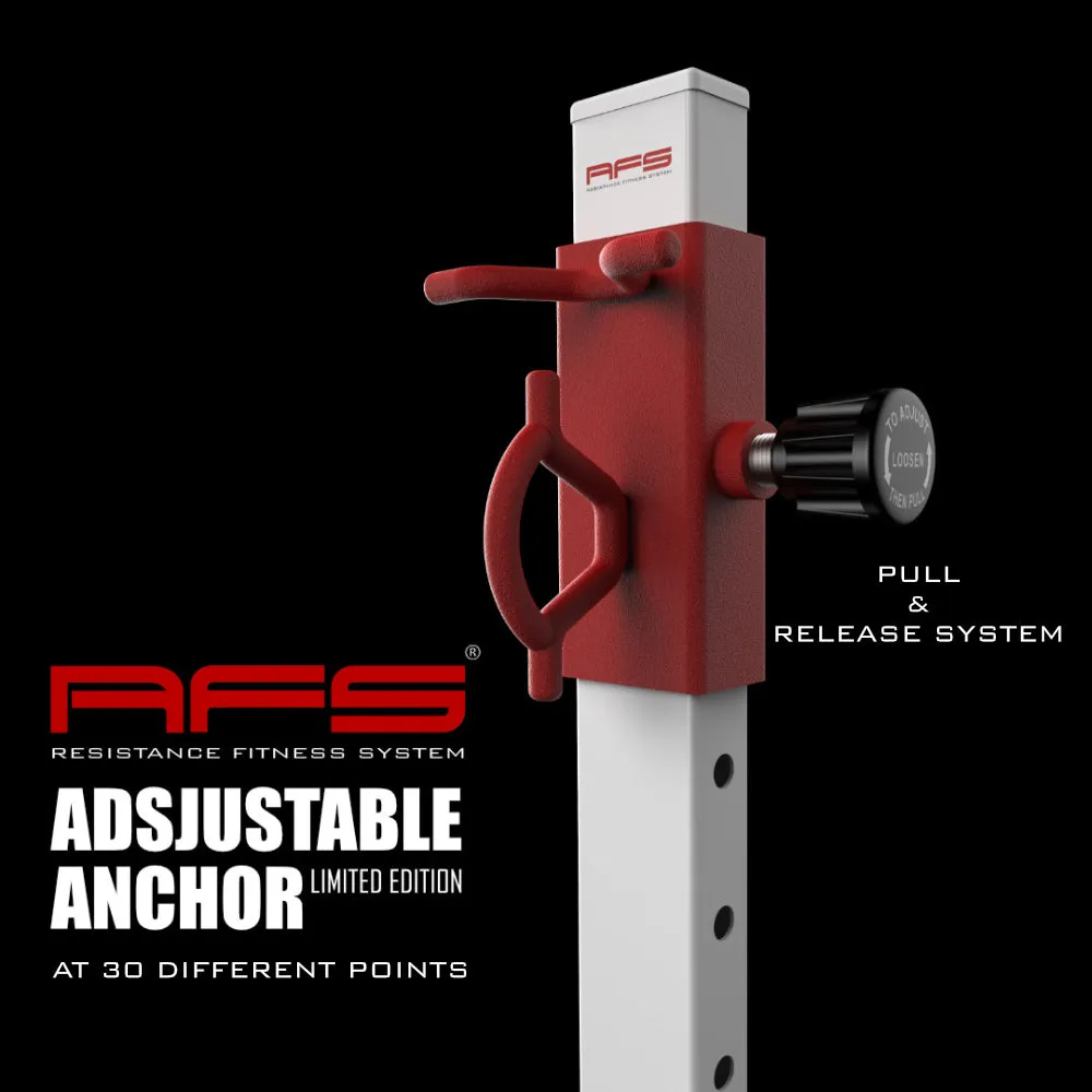 RFS® Versatile Adjustable Wall Anchor - Sleek White Design for Enhanced Support and Stability