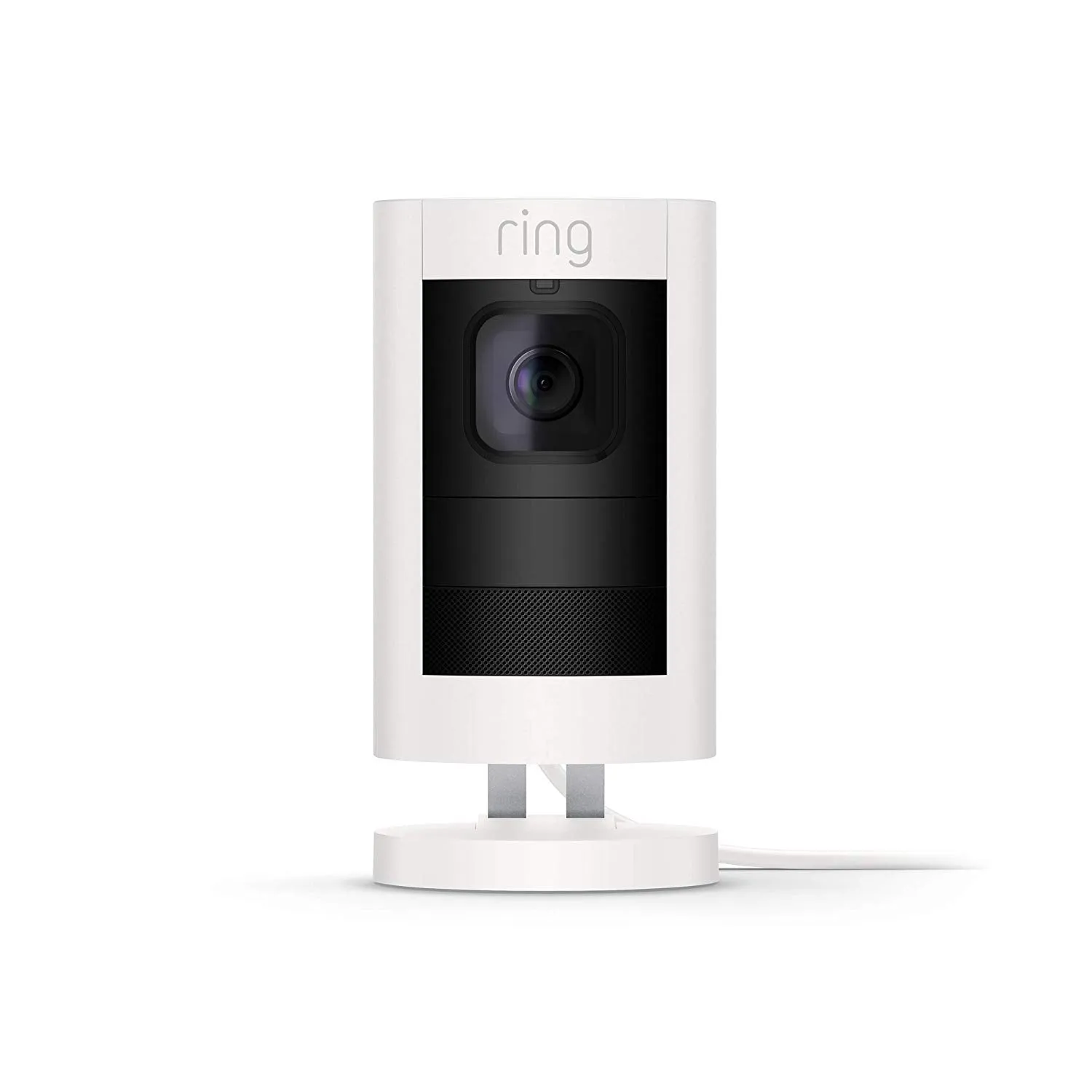 Ring Stick Up Cam Elite HD Security Camera with Two-Way Talk, White, Works with Alexa