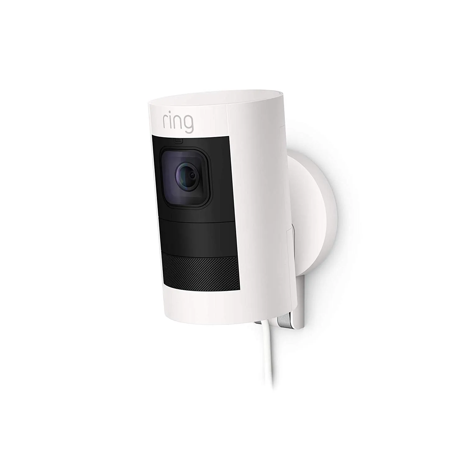 Ring Stick Up Cam Elite HD Security Camera with Two-Way Talk, White, Works with Alexa