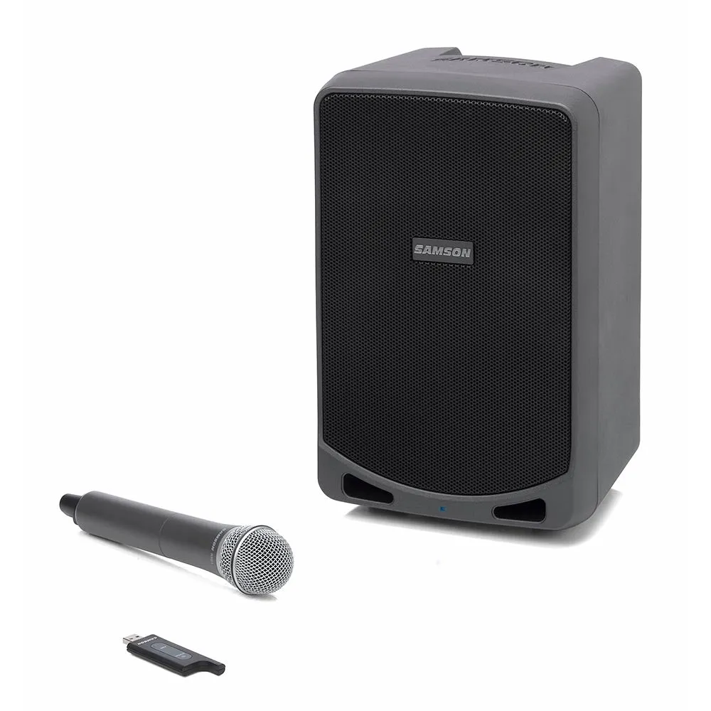 Samson 6" Portable 100W PA With Bluetooth - Wireless HH Mic (Rechargable)