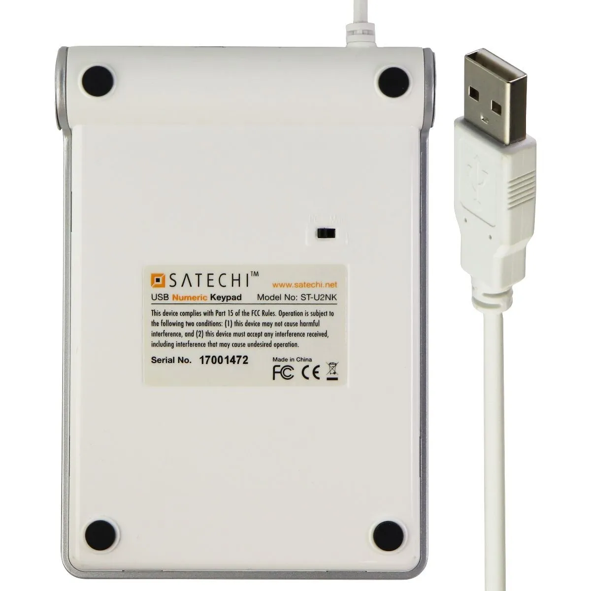 Satechi USB Numberic Numberpad / Keypad - Silver (ST-U2NK)