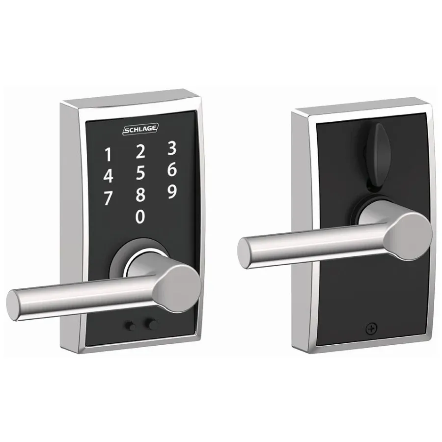 Schlage Century Touch Entry Leverset with Broadway Lever