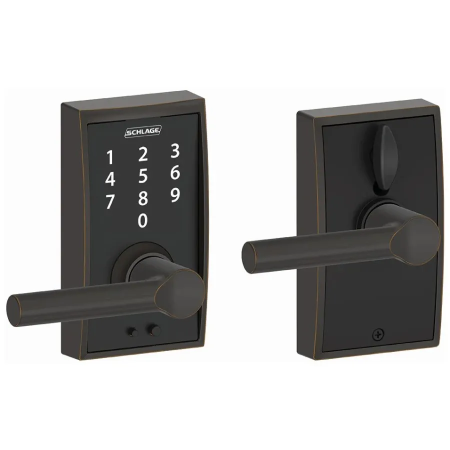 Schlage Century Touch Entry Leverset with Broadway Lever